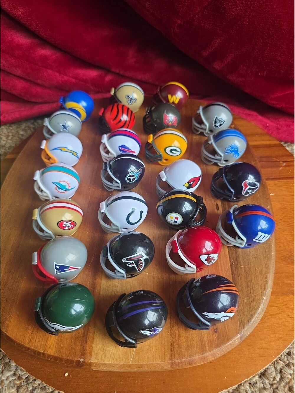 Riddell NFL Tracker Football Mini Helmets Collection Lot of 25